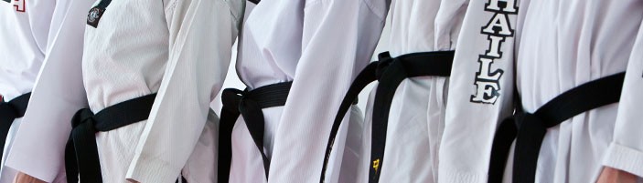 Taekwondo competition team in Edmonton